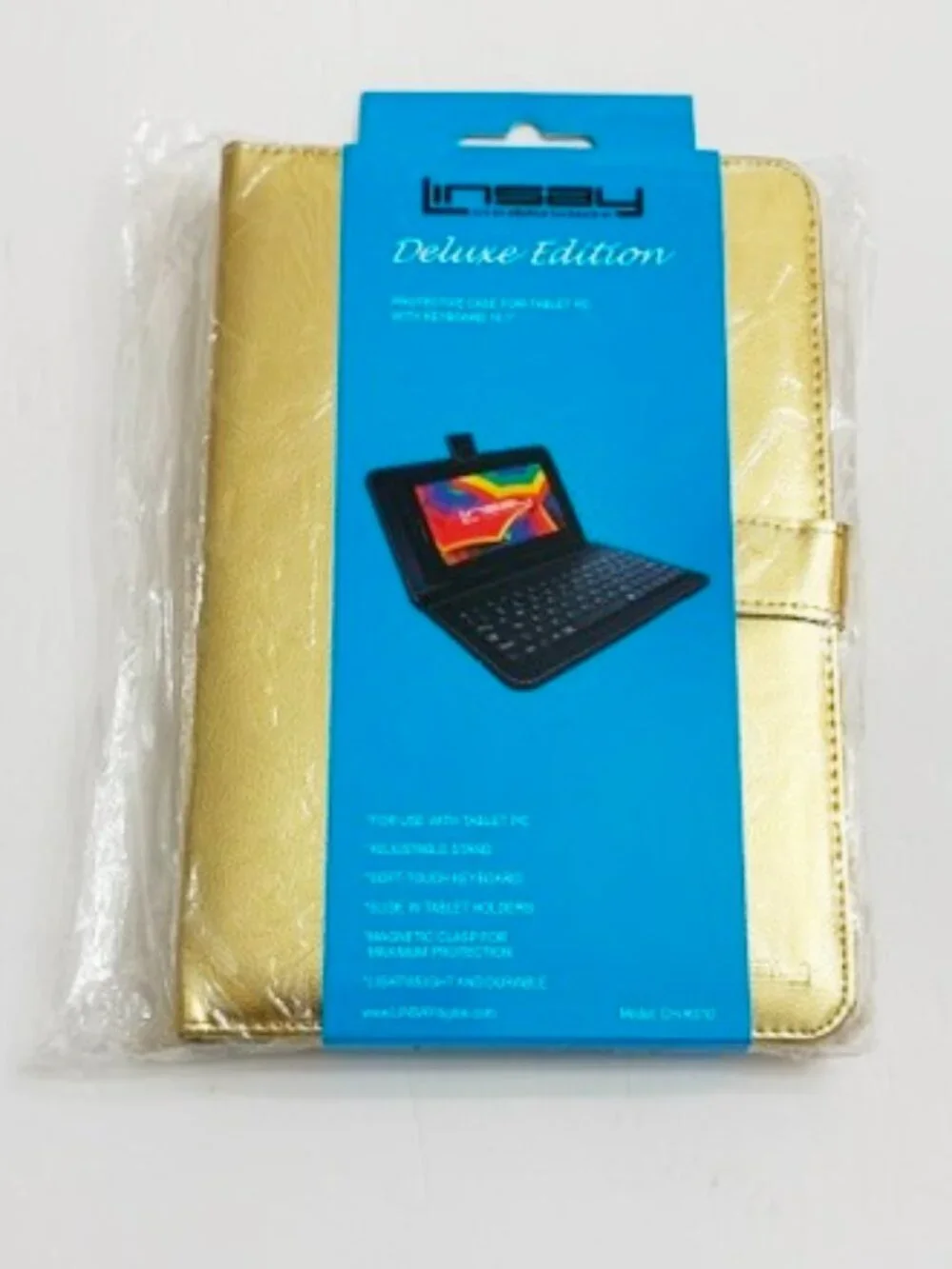 Linsay Deluxe Edition Protective Case For Tablet PC w/ Keyboard 10.1